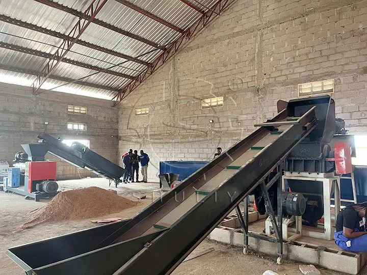 installation d'une ligne de granulation de déchets plastiques au Nigeria