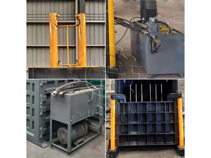 hydraulic plastic baling machine