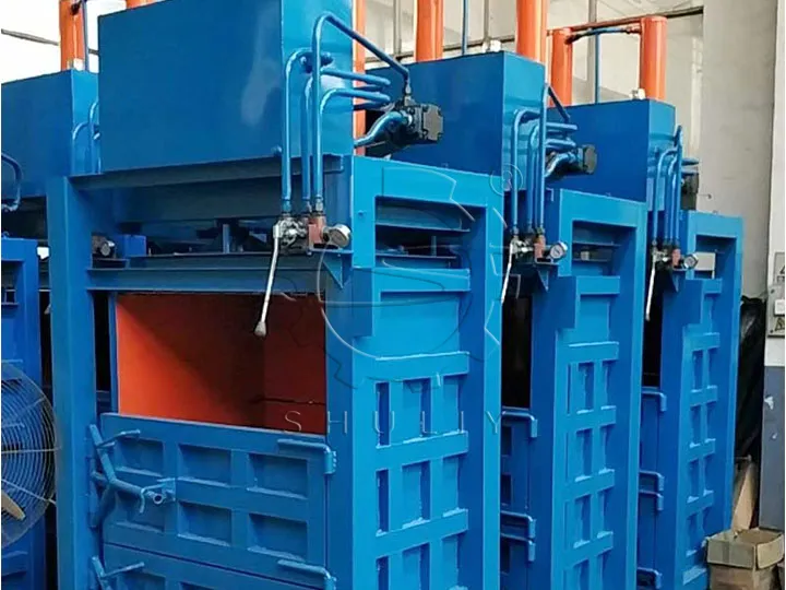 plastic recycling baler machine