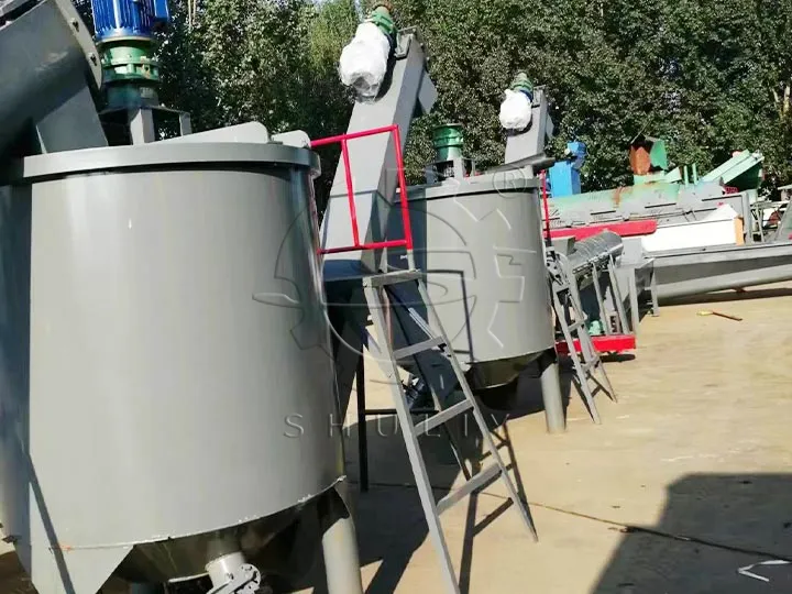 PET plastic recycling line