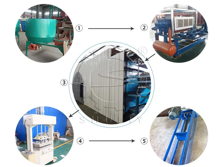 egg tray production process