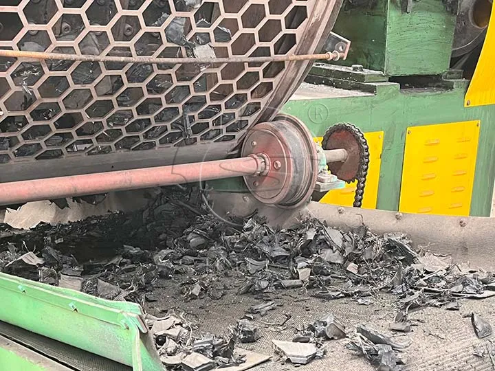 Khối lốp đã được nghiền nhỏ