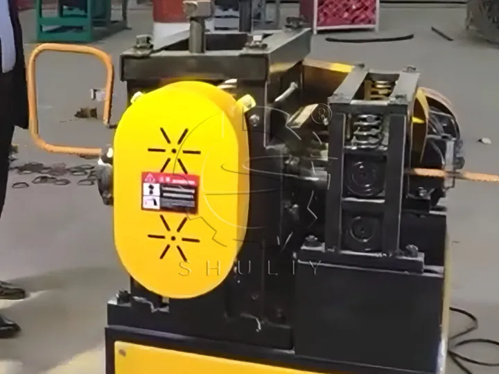 bent rebar before straightening