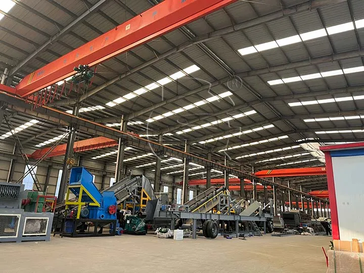 scrap metal crushing sorting line