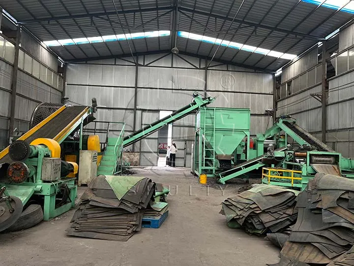Abfall -Reifenrecyclinganlage