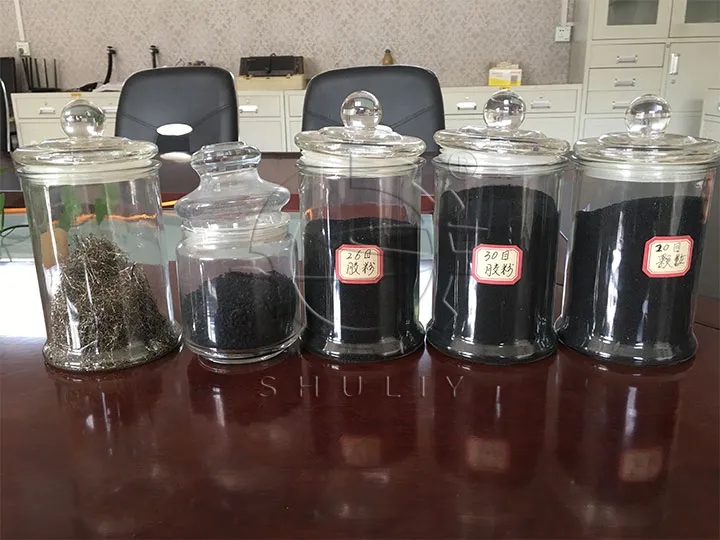 rubber powder different mesh sizes