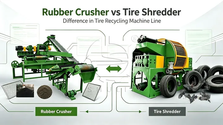 tire shredder vs rubber crusher